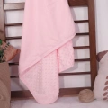 Biyeli Kız Bebek Nohut Battaniye 80*80 Cm - Pembe