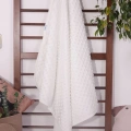 Biyeli Unisex Bebek Nohut Battaniye 80*80 - Krem