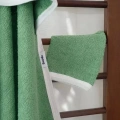 Kurbağa Nakışlı Unisex Şapka Ve Keseli Bebek Banyo Havlusu