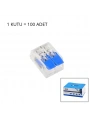100 ADET 2 Lİ 2X2.5 KABLO GEÇMELİ MANDALLI BUAT KLEMENSİ (5047)