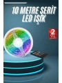 10M Şerit Led İç Mekan Renkli Rgb Şerit Led Kumandalı