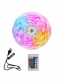 10M Şerit Led İç Mekan Renkli Rgb Şerit Led Kumandalı