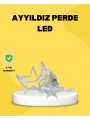 126 LED’li Yıldız Ay Perde Işık Prizden Çalışan Dekoratif Aydınlatma