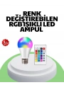 2025 RGB LED Ampul Uzaktan Kumandalı Renkli Işık A Kalite