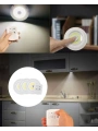 3 Lü Pilli Kablosuz Led Spot Lamba Seti Kumandalı Kolay Montaj Aydınlatma