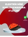 3 Metre Kablolu 4’lü Kırmızı Priz Makara