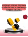 3 Parça Matkap Ucu Temizlik Fırçası Dayanıklı Naylon Kıllı