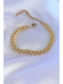 316L Çelik Arpa Gold Renk Kadın Bileklik