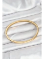 316L Çelik Gold Renk 65 mm İnce Kadın Kelepçe Bileklik