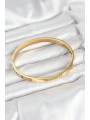 316L Çelik Gold Renk 65 mm Kadın Kelepçe Bileklik
