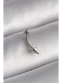 316L Çelik Gümüş Renk Çivi Model Piercing