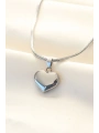 316L Çelik Gümüş Renk Kalp Kolye