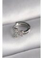 316L Çelik Gümüş Renk Zirkon Taşlı Kurdele Model Tragus Piercing