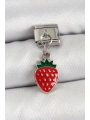 316L Çelik Sallantılı Çilek Model Gümüş Renk Nomination Charm