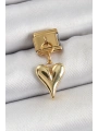 316L Çelik Sallantılı Kalp Model Gold Renk Nomination Charm