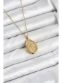 316L Çelik Zincir Gold Renk Kapaklı Açılabilir Model Kadın Kolye
