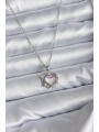 316L Çelik Zincir Gümüş Renk Kalp Model Kadın Kolye
