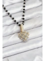316L Çelik Zincir Kristal Boncuklu Kalpli Kadın Kolye
