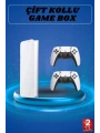 3D Çift Oyun Kollu 4K HD Ekran Nostaljik 20.000 Oyunlu Beyaz Game Box