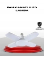 4 Kollu Katlanır Pervane LED Ampül 60 Watt Yüksek Aydınlatma ve Enerji Tasarrufu