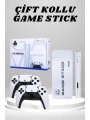 4K HD Görüntü Kaliteli Retro Game Stick 20000 Oyunlu Çift Kollu Beyaz Game Stick