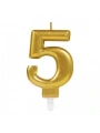 5 Rakam Mum Gold Renk (5047)
