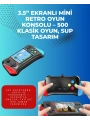 500 Retro Oyunlu Taşınabilir El Konsolu – X7M Modeli