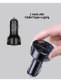 55W Hızlı Şarj Araç Çakmaklık Adaptörü QC 3.0 PD