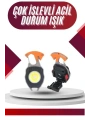 7 Modlu Mini Led Lamba Anahtarlık USB Şarjlı Kamp İçin Taşınabilir
