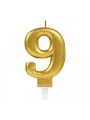 9 Rakam Mum Gold Renk (5047)