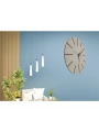 Ahşap Minimal Dekoratif Duvar Saati - 33x33 Cm Krem