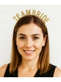 Altın Renk Team Bride Taç Plastik – Gelin ve Nedime Tacı (5047)