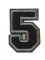Aplike Ütü İle Yapışan 5  Rakamı  Arma 4x4 Cm