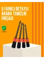 Araba Temizliği İçin 5 Parça Fırça Takımı