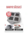 Banyo Gider Süzgeci 50 Adet Yapışkanlı Filtre, 10x10 cm