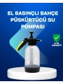 Basınçlı Manuel Köpük Pompası 2L Ayarlanabilir Sprey Başlıklı Temizlik