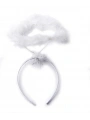 Beyaz Otrişli Tüylü Esnek Yapı Melek Haresi Melek Tacı (5047)