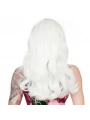 Beyaz Renk Kahküllü Dalgalı Uzun Parti Peruğu (5047)