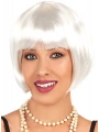 Beyaz Renk Parti Peruğu Kısa Küt Saç (5047)