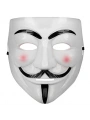 Beyaz Renk Pembe Yanaklı İthal V For Vendetta Maskesi (5047)