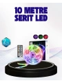 Bluetooth Kontrollü Smart Şerit Led 10M Sese Duyarlı RGB Aydınlatma