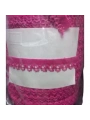 Çamaşır Lastiği Dantelli 1 Cm 1 Metre Fuşya