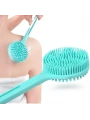 Çift Taraflı Silikon Uzun Saplı  Banyo Fırçası CM-331 (5047)