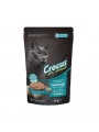 Crocus Tahılsız Pouch Jöleli Somonlu Kısırlaştırılmış Konserve Kedi Maması 85 Gr