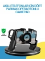 Dört Parmak Destekli Mobil Gamepad Tetikli Oyun Kontrolcüsü