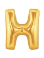 H Harf Folyo Balon Altın Renk  40 inç (5047)