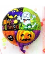 Halloween Örümcekli Kabaklı Folyo Balon 18 inç (5047)