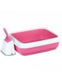 İmac Duo Kürekli Açık Kedi Tuvaleti Pembe 50x40x15 Cm