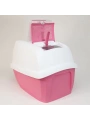İmac Maddy Junior Üstü Açılır Kapalı Kedi Tuvaleti Pembe 57x43x41 Cm