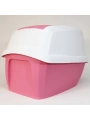 İmac Maddy Junior Üstü Açılır Kapalı Kedi Tuvaleti Pembe 57x43x41 Cm
